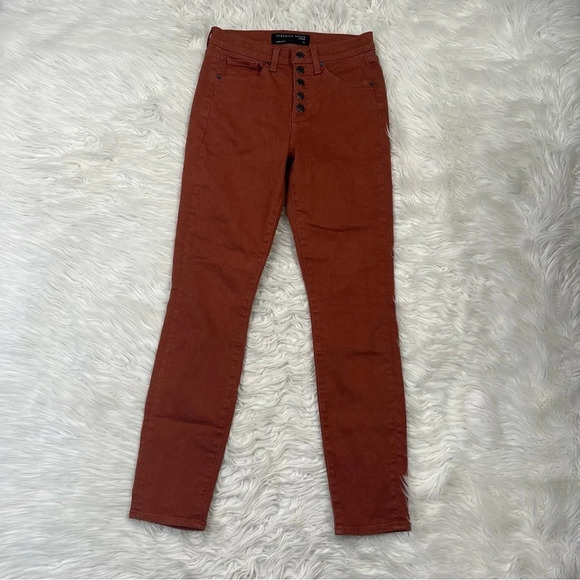 Veronica Beard Maera High-Rise Skinny Jeans Cinnamon Designer Denim 26 - Picture 2 of 11